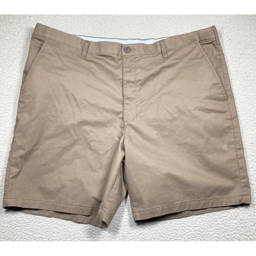 Croft & Barrow Shorts Men's 44 Khaki 9 in. Inseam‎ Flat Front Chino